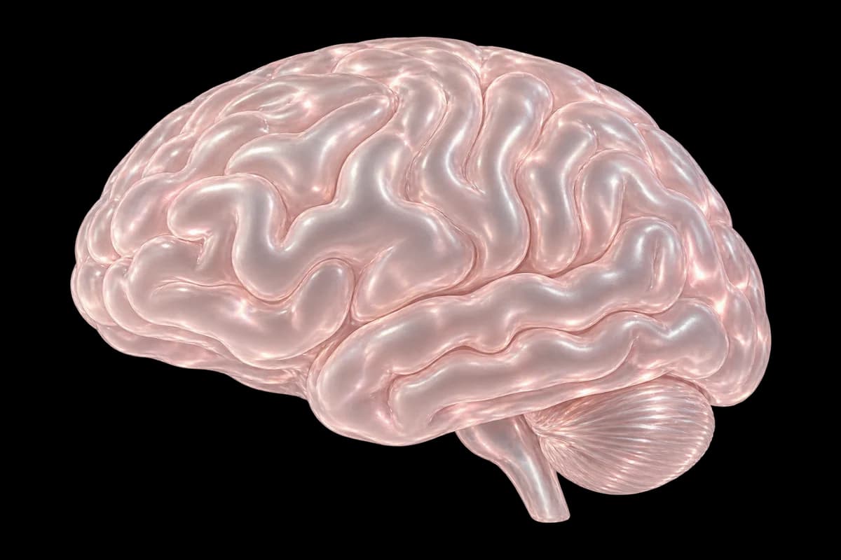 Cogni's rose-glass brain, surrounded by saved thoughts